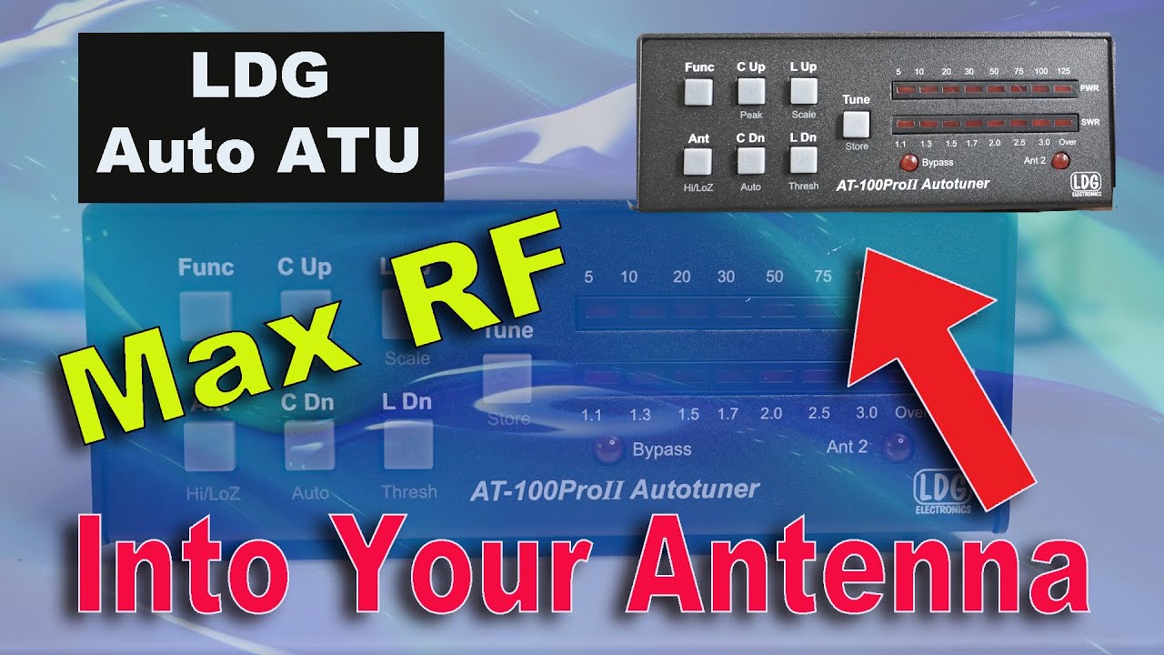 HAM RADIO REVIEW of LDG AT100 Pro II - Auto ATU 1-8 - 54MHz.