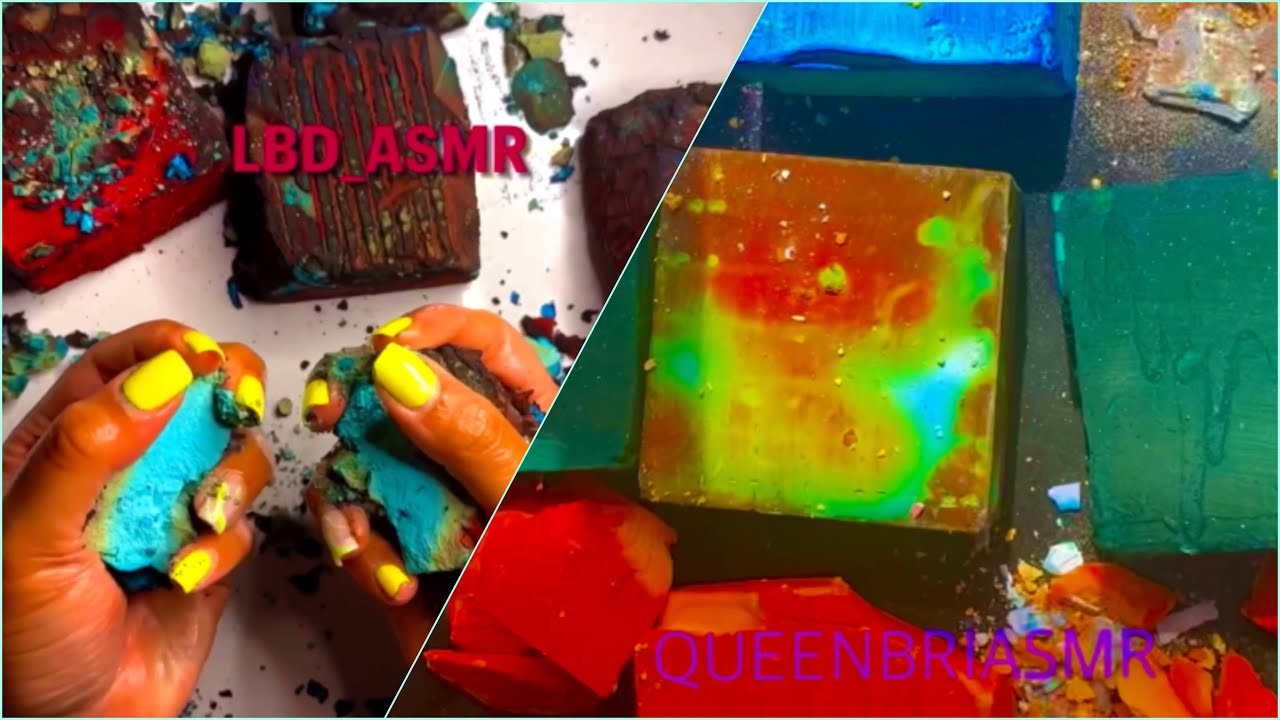 DYED SERIES - PART 24: @LBD_ASMR, @queenbriasmr | VIBRANTLY CRUNCHY, CRISPY DYED GC CRUSH