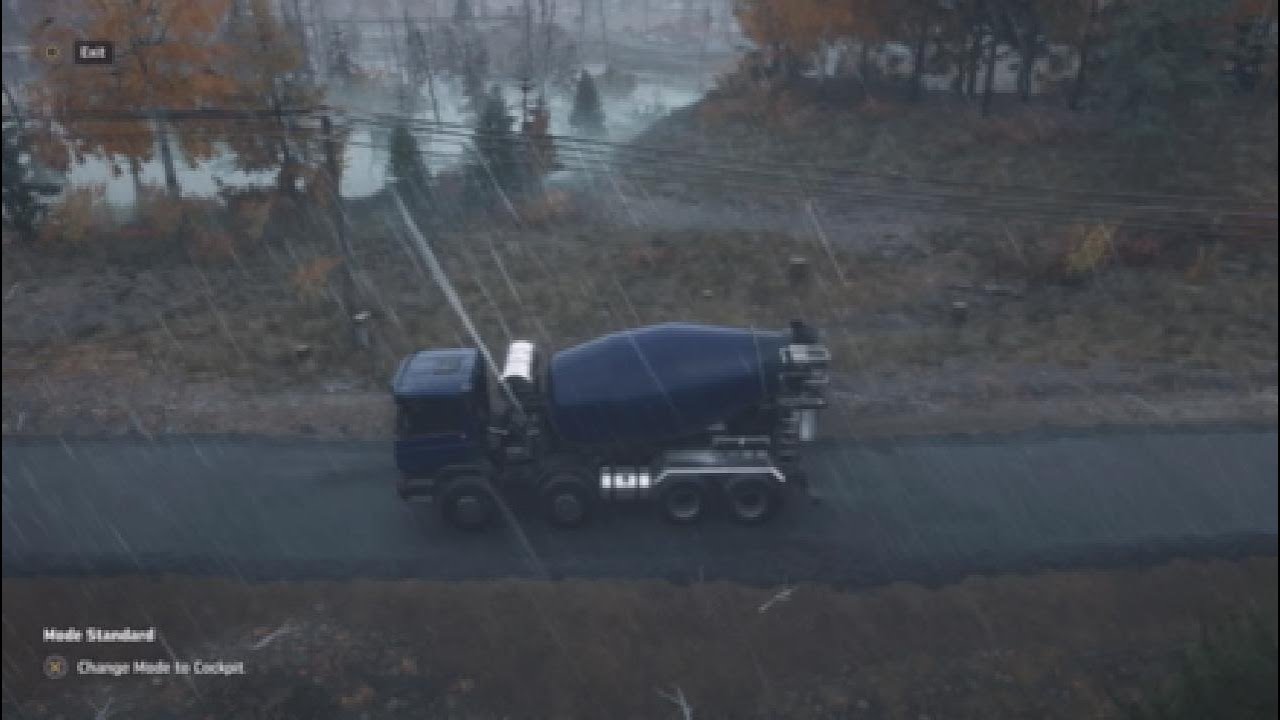RoadCraft Route from concrete plant to dam on Deluge