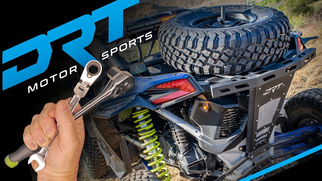 DRT Motorsports Can-Am X3 CAX3RB1 rear bumper tire carrier install