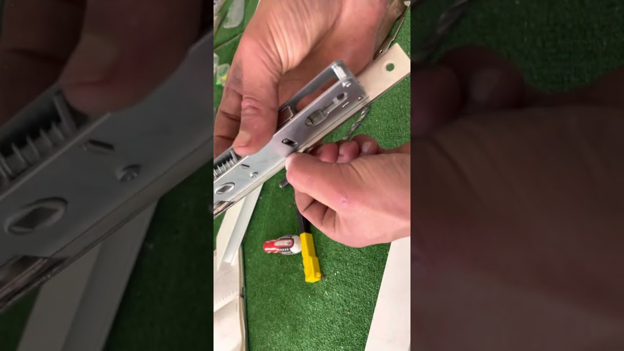 اسهل طريقة لحفر قفل باب ديال الالمنيوم