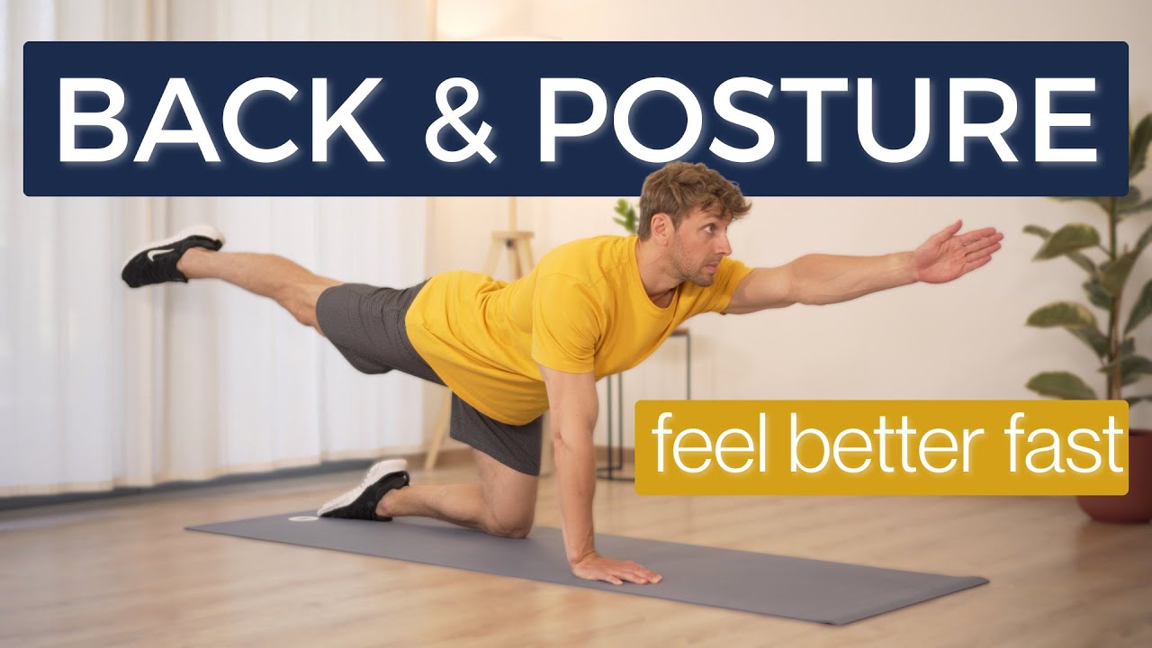 10 Minute Back & Posture Workout at Home (Feel Better Fast)