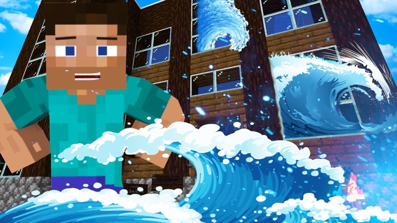 I Put the ENTIRE Ocean in my Best Friends house as a Prank in Minecraft!