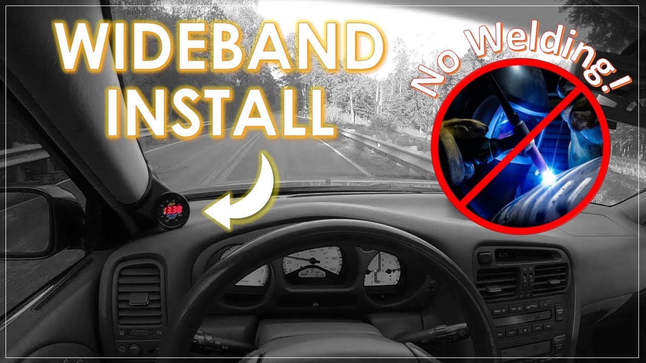 Installing an AEM UEGO wideband AFR sensor WITHOUT a welder! (Lexus GS400 shown)