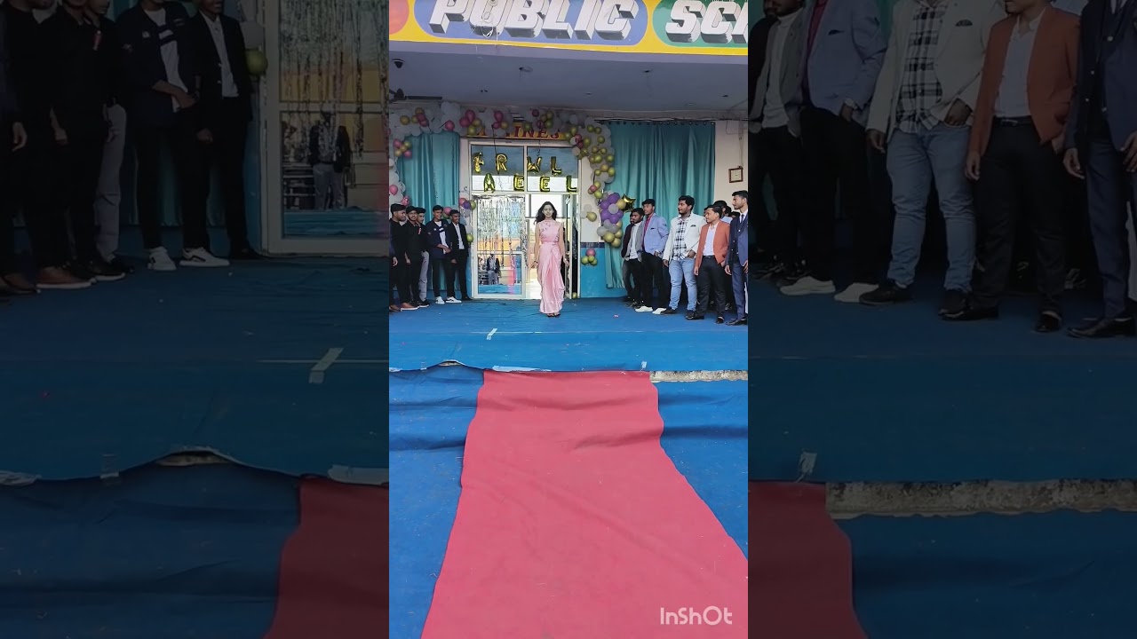 Ramp walk in Farewell 🪩🪩✨ #farewell #rampwalk #youtubeshorts