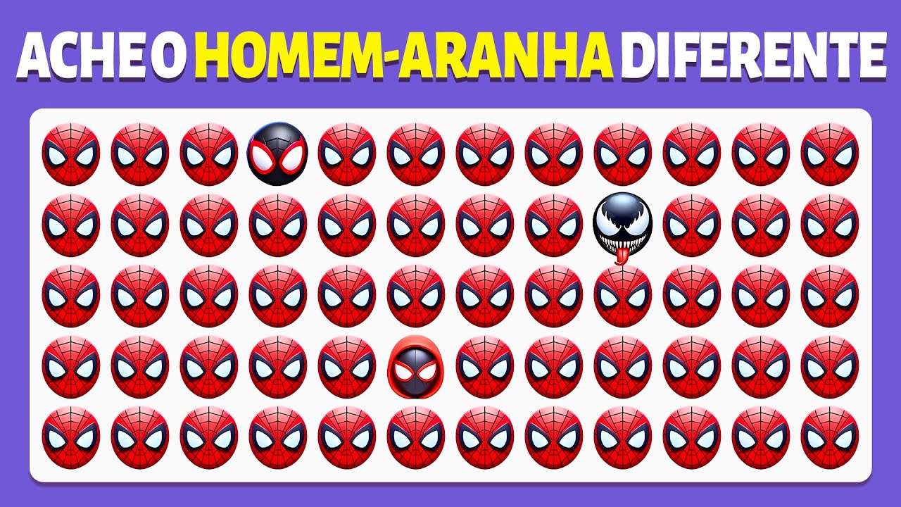 Encontre o Diferente - Edição Spider-Man 🕷️🕸️ | Jogo Marvel Spider-Man 2 | Pato Quiz