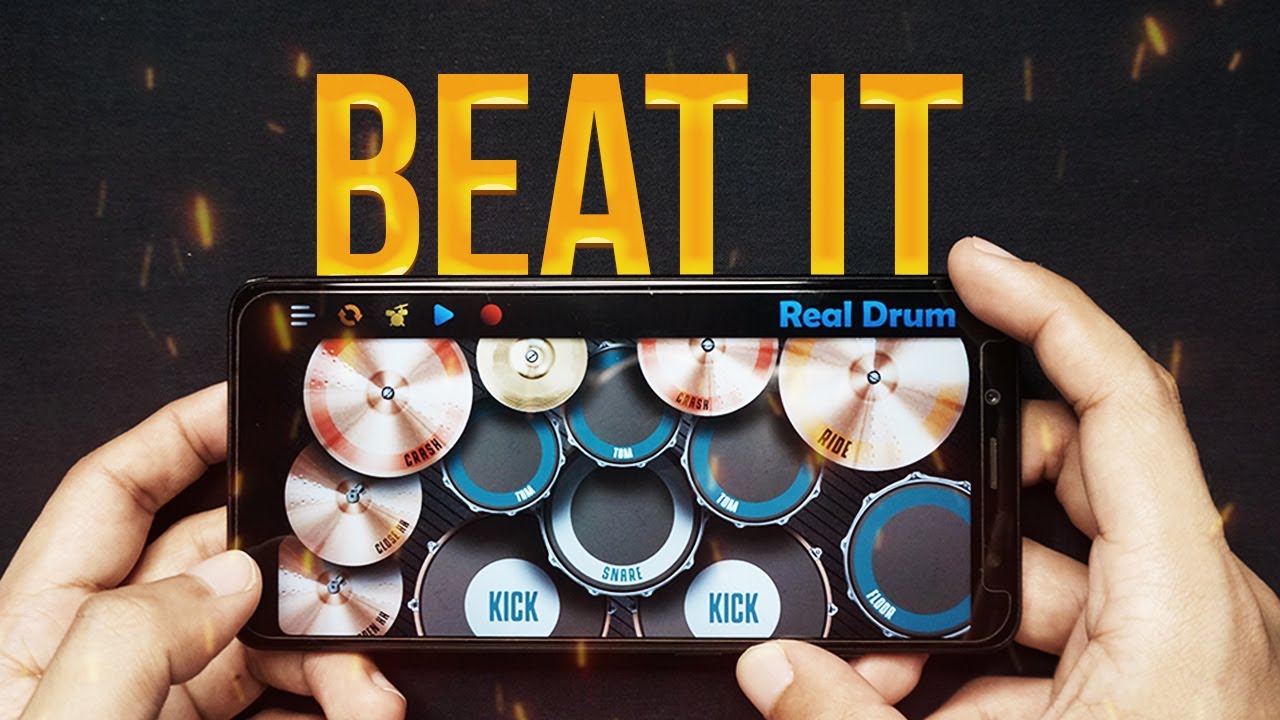 I played BEAT IT on realdrum app