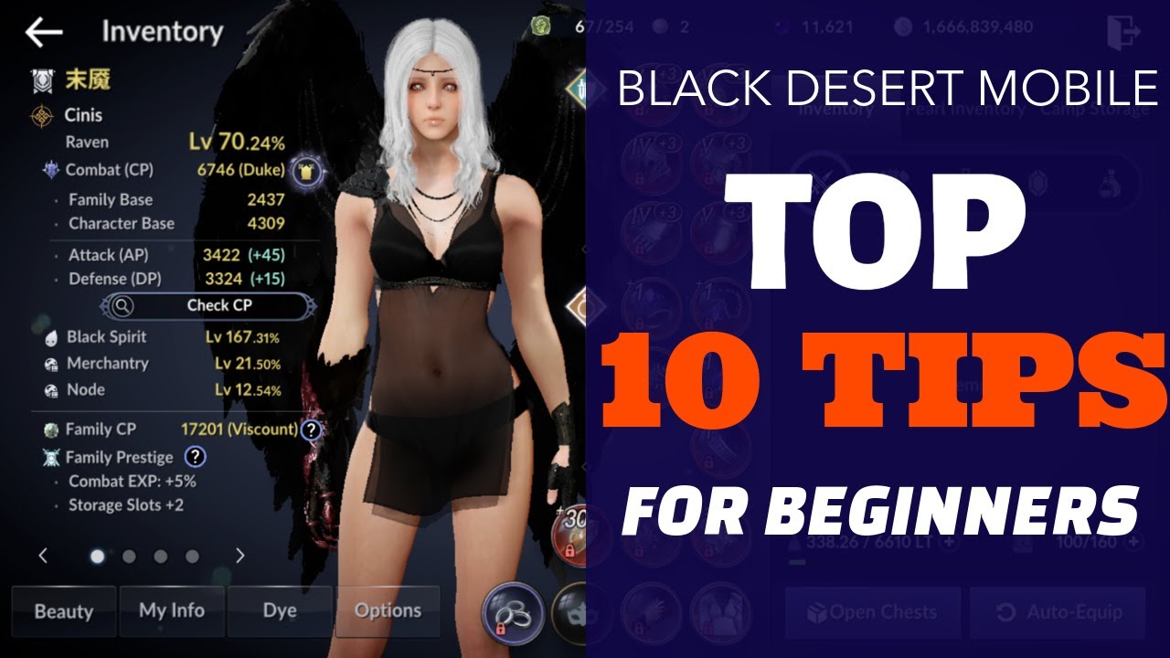 BLACK DESERT MOBILE : TOP 10 BEGINNER TIPS!!! 10 THINGS YOU NEED TO KNOW AS A BEGINNER!!!
