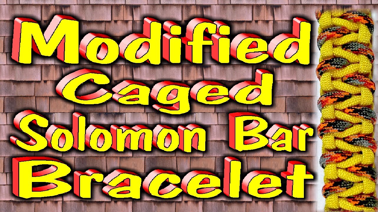 How To Make A Paracord Modified Caged Solomon Bar With Buckles