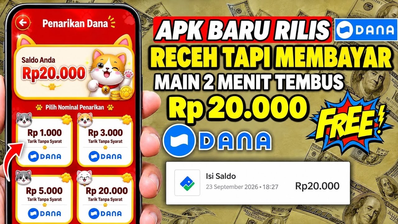 Game Receh Legit! Resmi Di Playstore Penghasil Uang 2026 Langsung Cair ke DANA Tercepat