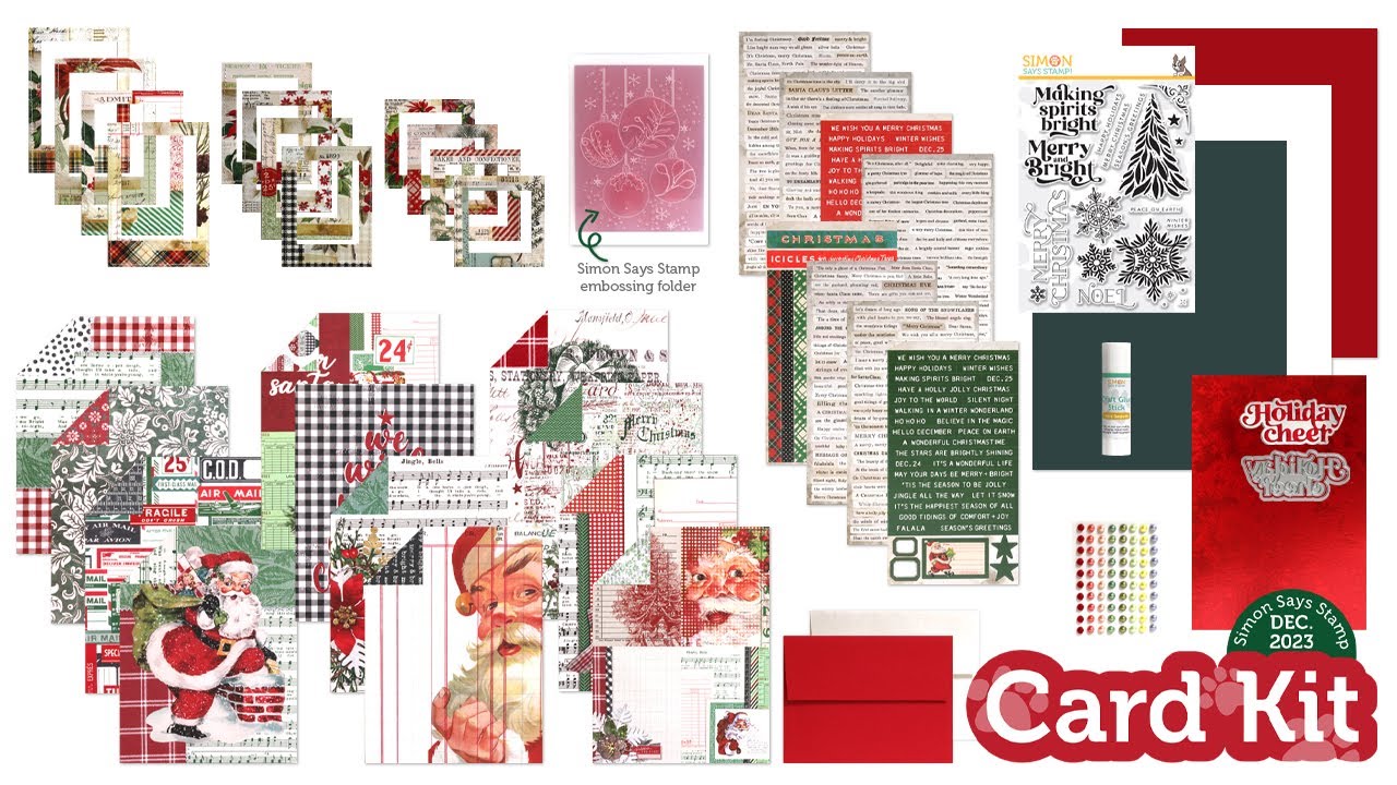 This is the Year to Hand Make Christmas Cards! Made easy with Making Spirits Bright Card Kit!