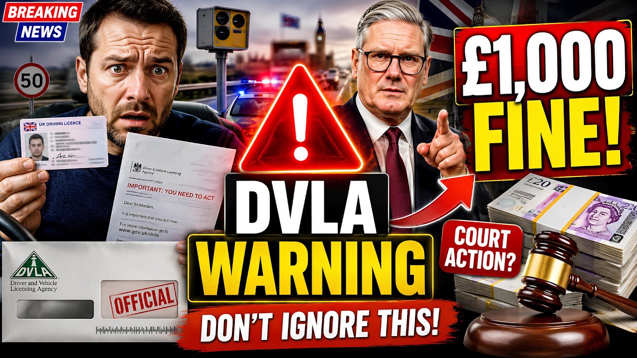⚠️ DVLA Warning: Drivers Could Face &pound;1,000 Fine or Court for Ignoring This Rule