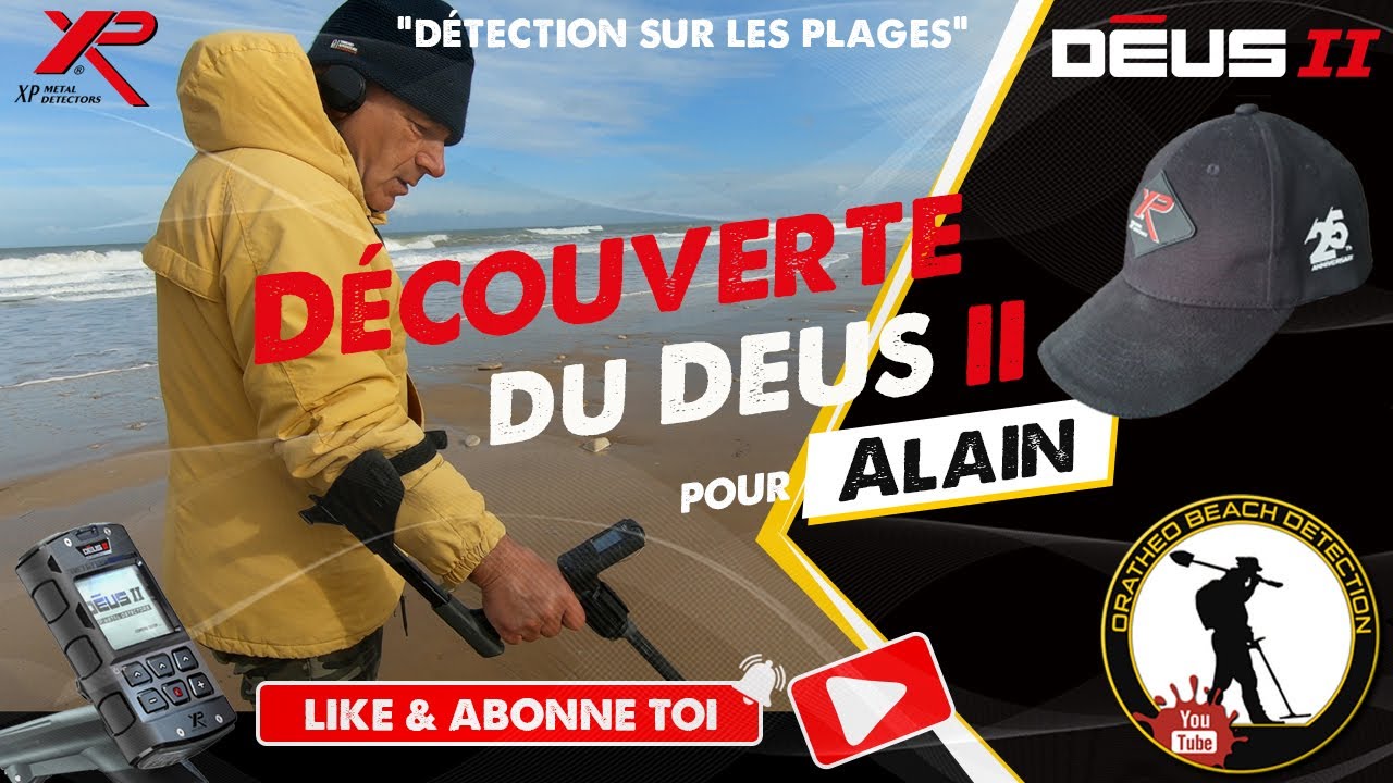 Sortie détection plage 2024 : Alain découvre le Deus 2 et l'utilise pour la première fois.