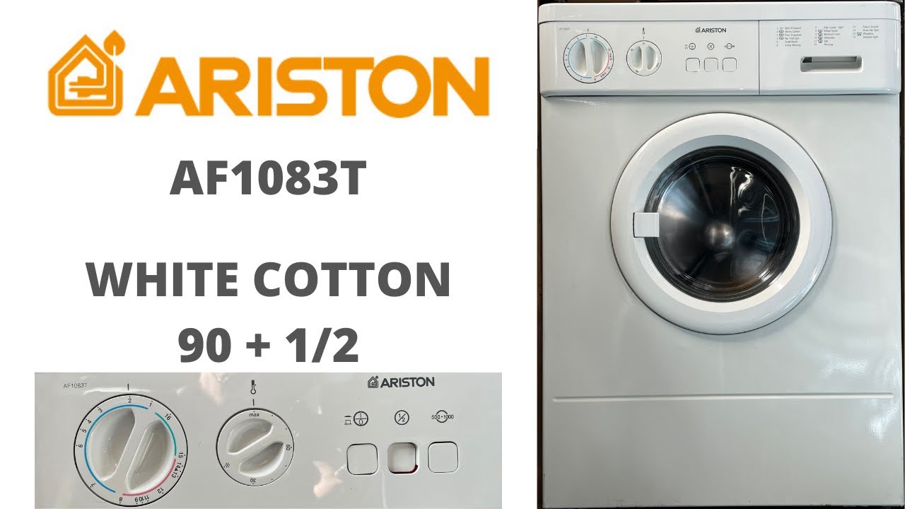 Ariston AF1083T Washing Machine - [2] White Cotton 90 + 1/2
