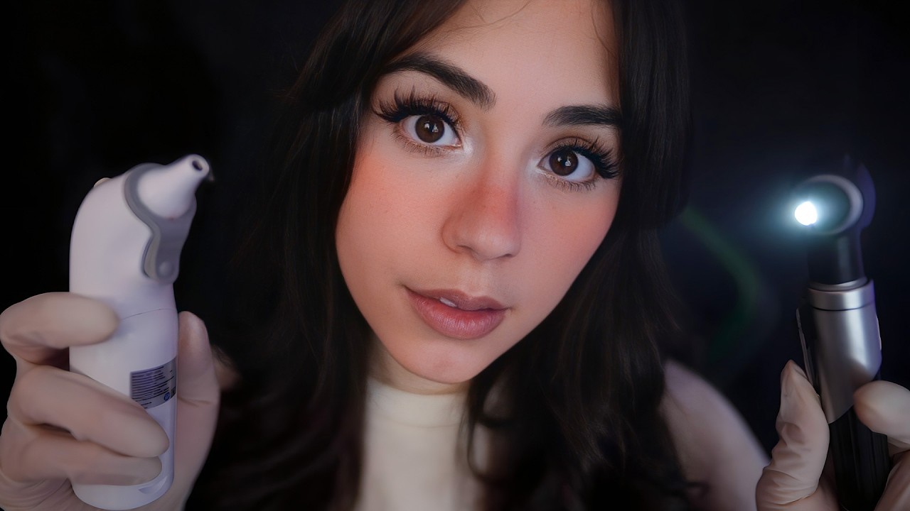 ASMR | Super Detailed Ear Exam (Otoscope, Ear Cleaning, Hearing Test)