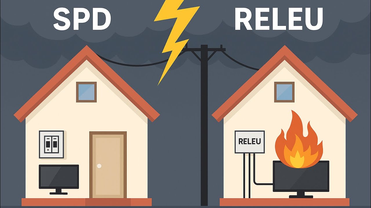 SPD vs Releu ⚡ De ce releul NU te protejează la trăsnet⁉️