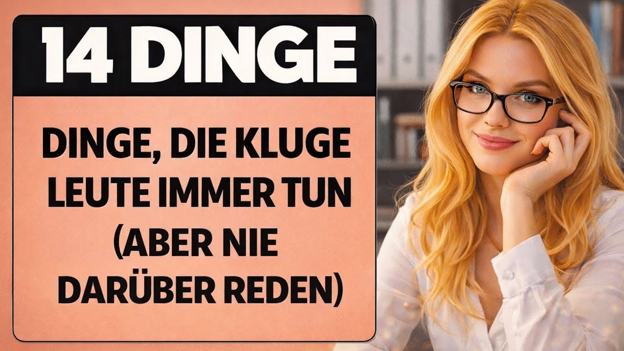 14 Gewohnheiten, die intelligente Menschen täglich leben – ohne darüber zu sprechen