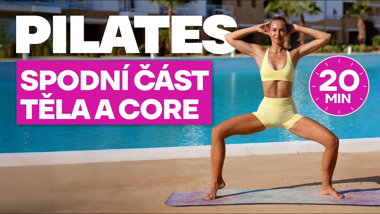 20 MIN PILATES CVIČENÍ | Spodní Část Těla a Břicho (Bez Pomůcek)