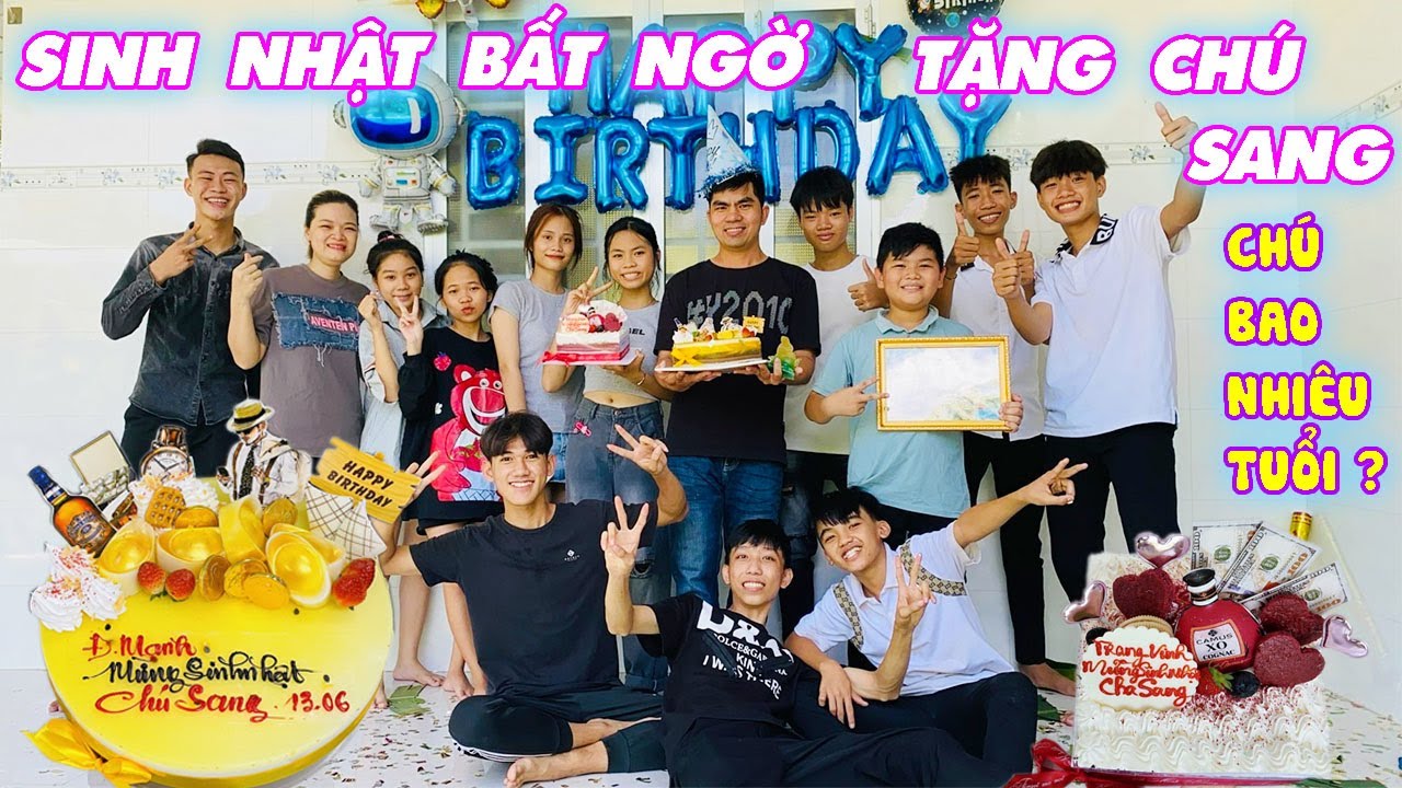 Cả Team Âm Thầm Tổ Chức Sinh Nhật Bất Ngờ Tặng Chú Sang #trangandvinh