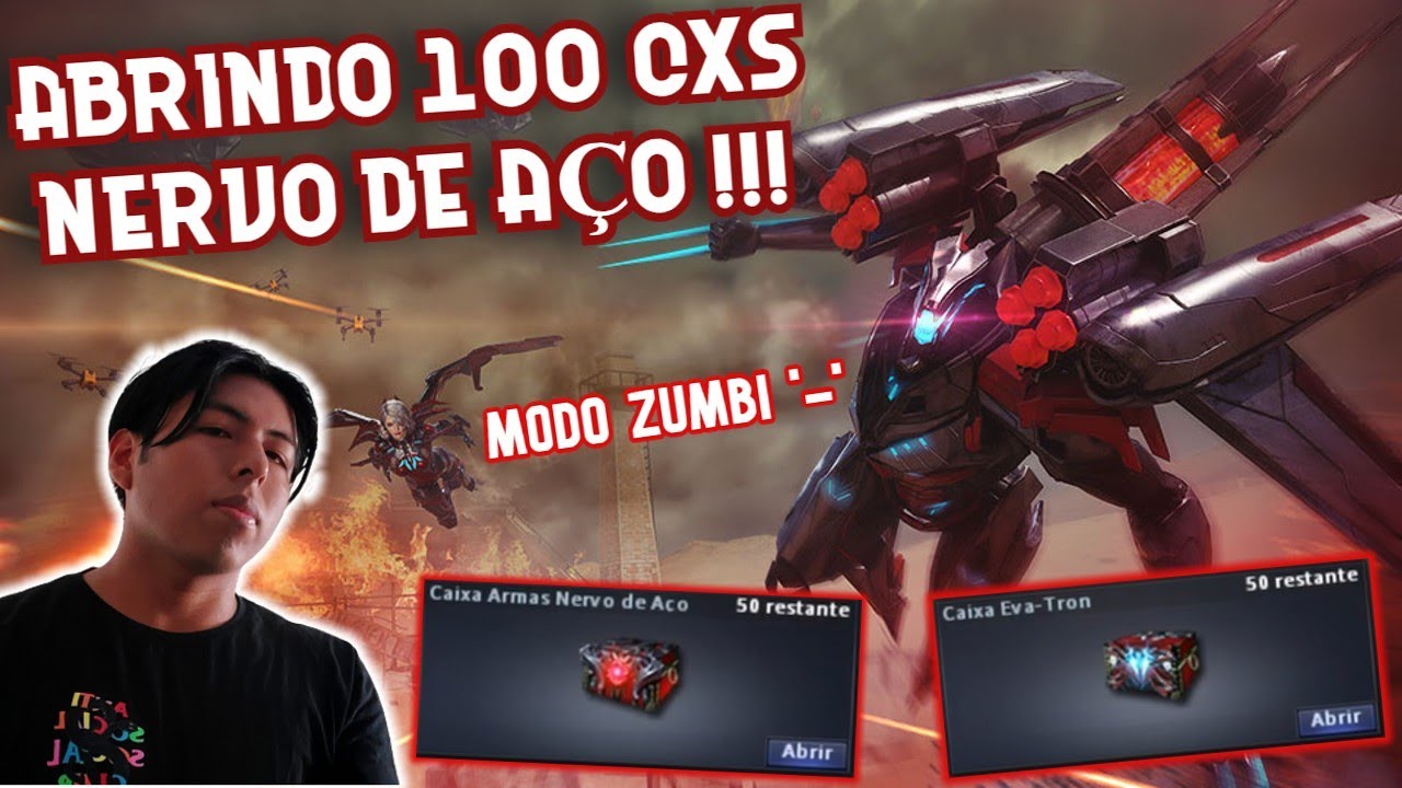 #2 Recompensas Zumbi - ABRINDO 100 CXS NERVO DE AÇO 😱😱😱, será q peguei algo PERMANENTE? (CF/AL)