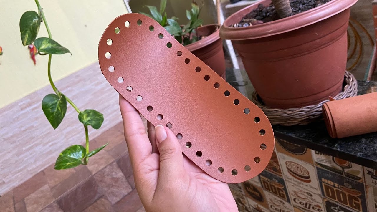 COMO FAZER BASE DE COURO SINTÉTICO PARA BOLSAS - Sintético montada.
