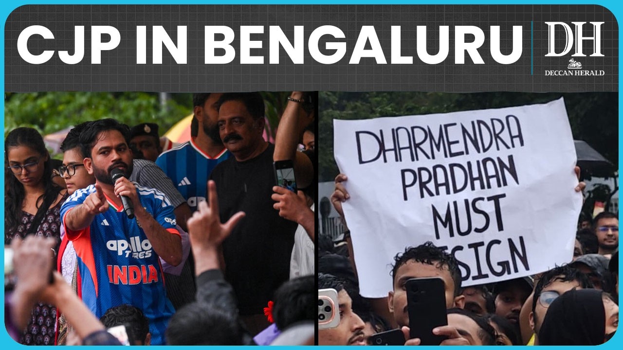 Bengaluru: Prakash Raj & Sonam Wangchuk Join Cockroach Janta Party Protest in Freedom Park