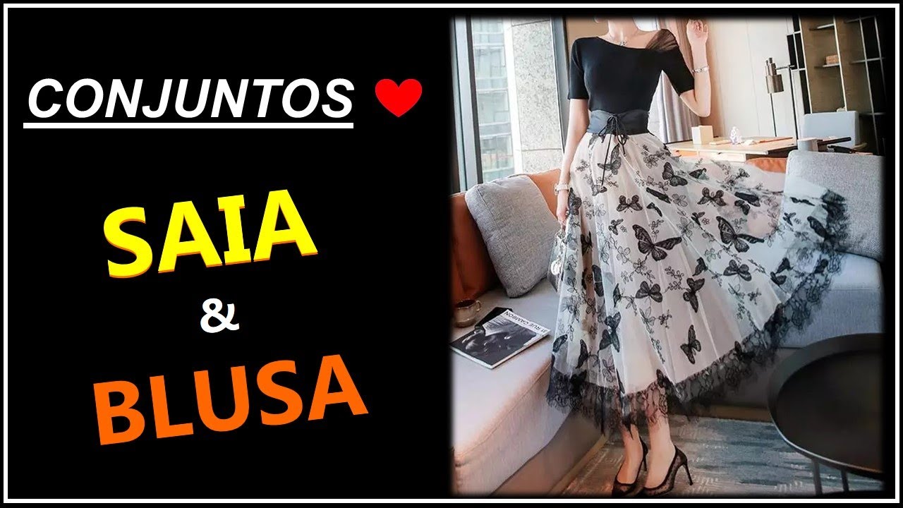 40 Belíssimos Modelos de Conjuntos Femininos de Saia e Blusa 💕