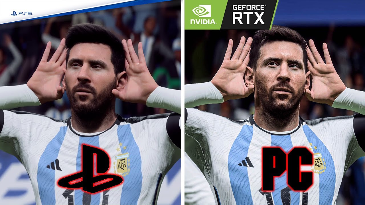 EAFC 24 - PS 5 Next Gen Vs. PC Ultra Max Setting - Gameplay, Faces, Celebrations, Crowd Density