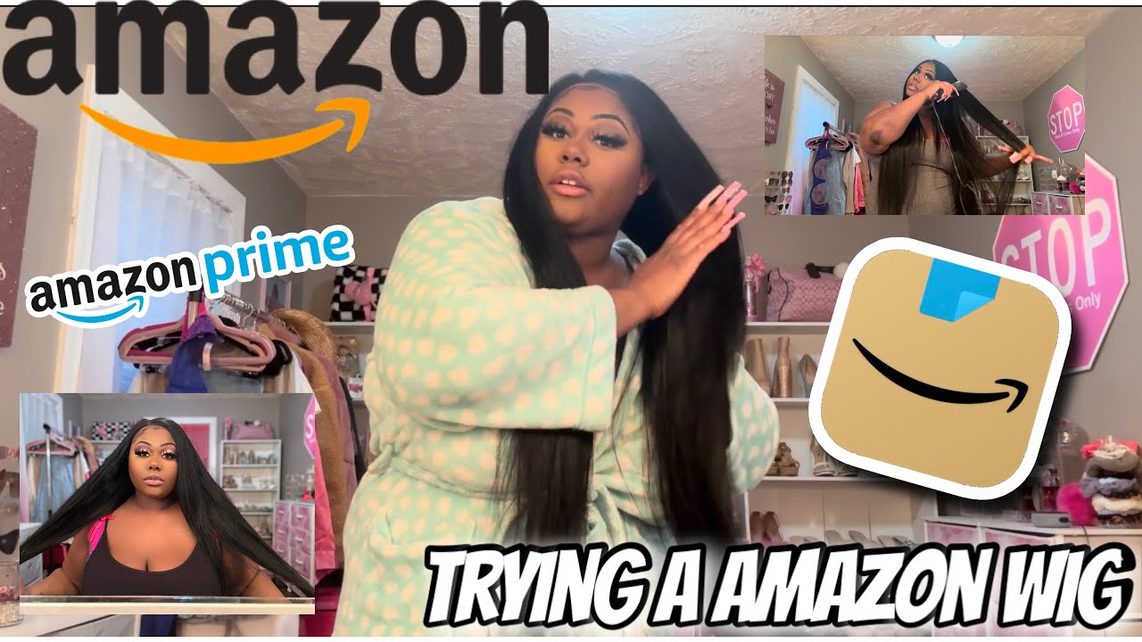 TRYING A AMAZON WIG 36 INCH