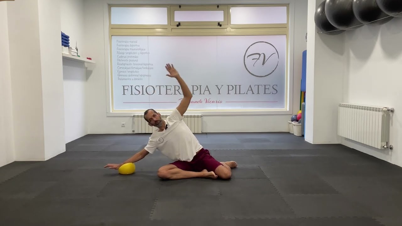 Softball. Clase completa Pilates con pelota. Ejercicio terapéutico.