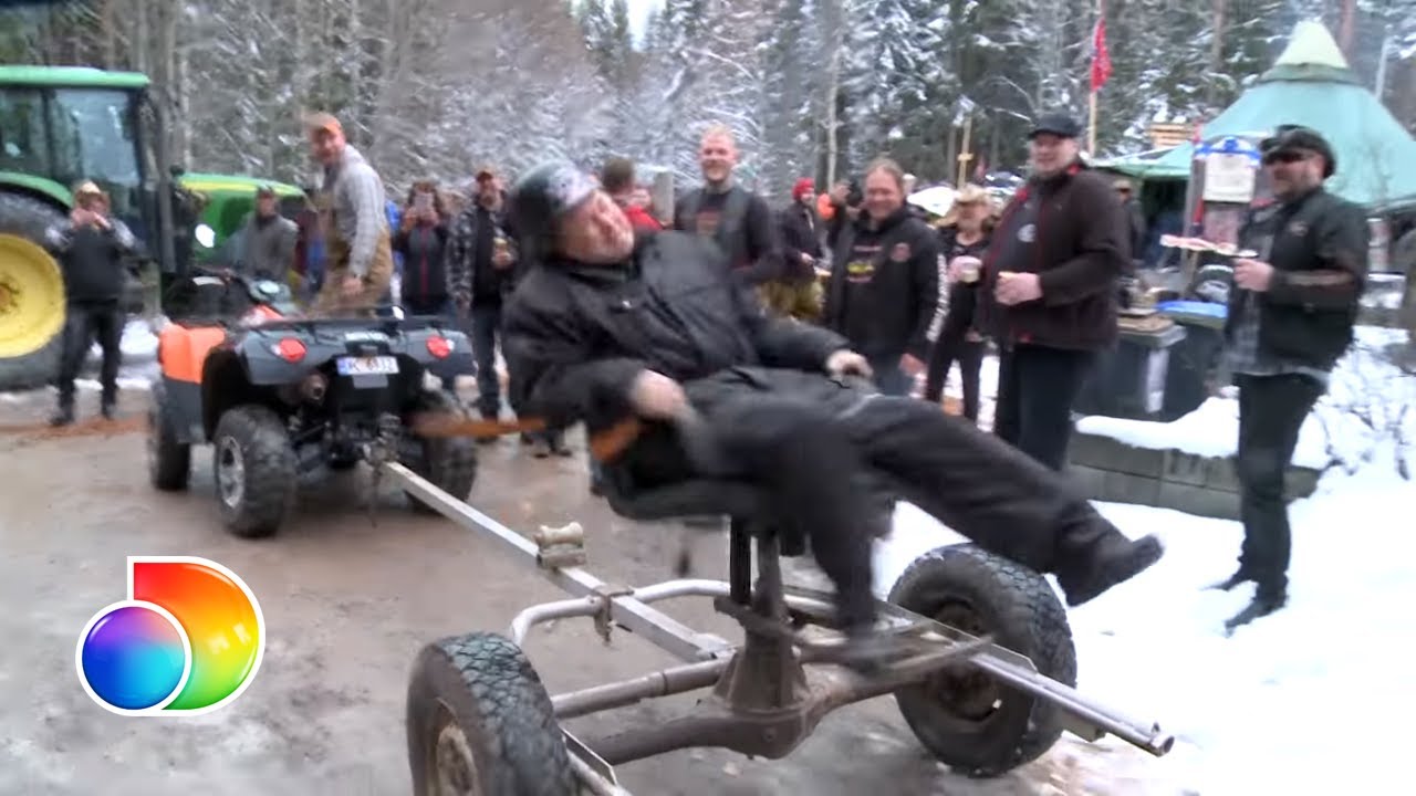 Det er ikke ekte Redneck-fest uten hjemmelagde karuseller | Norske Rednecks Camping | discovery+