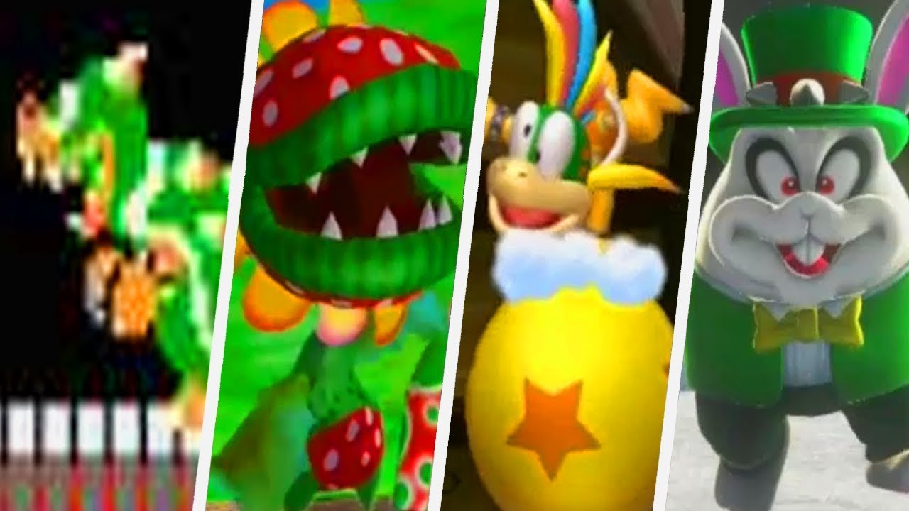 Evolution of First Bosses in Super Mario Games (1985 - 2017)