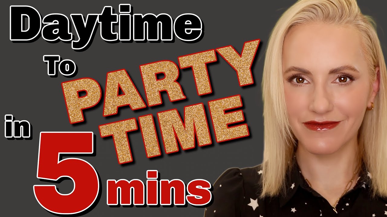 Quick Evening Glam OVER 40! From daytime to party makeup in 5 minutes