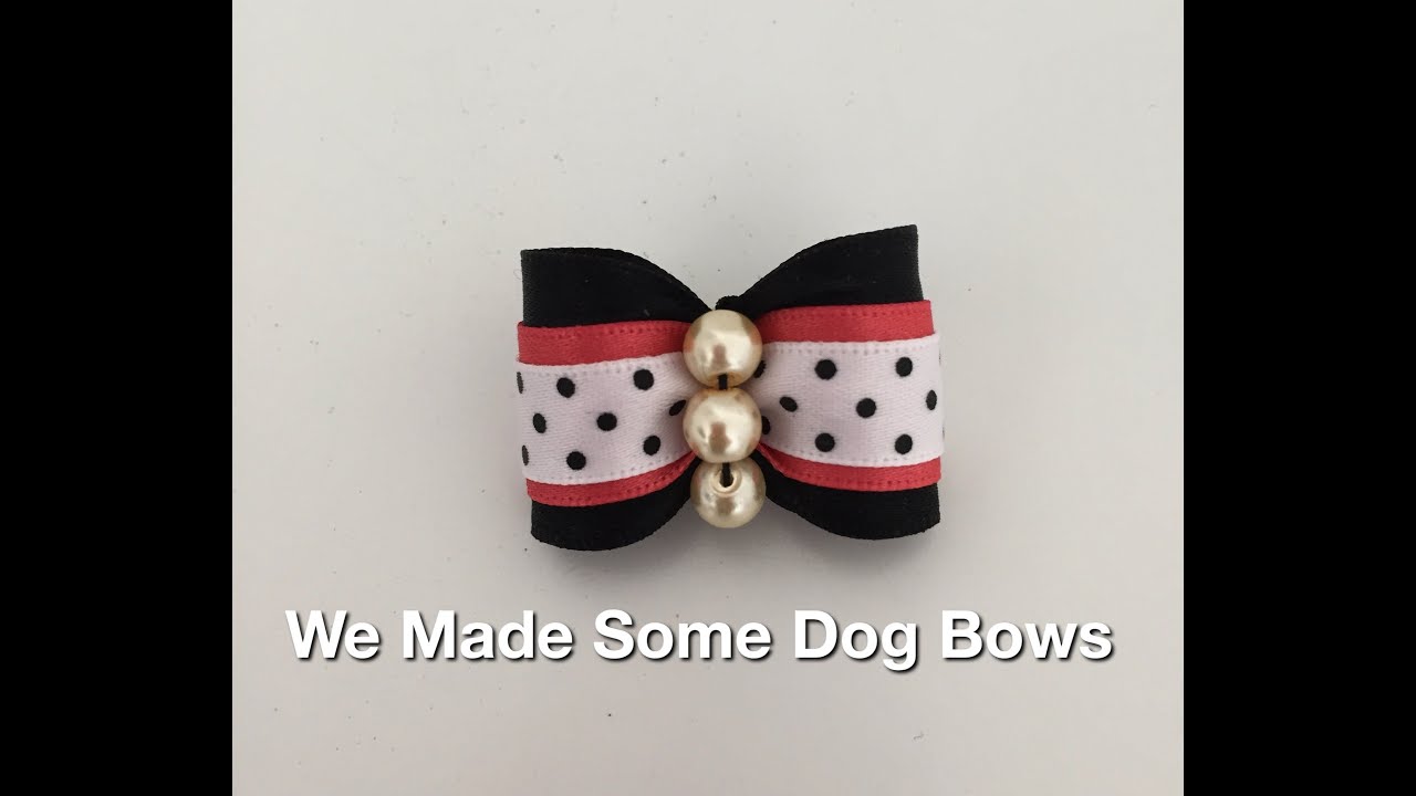 We Made Some Dog Bows!