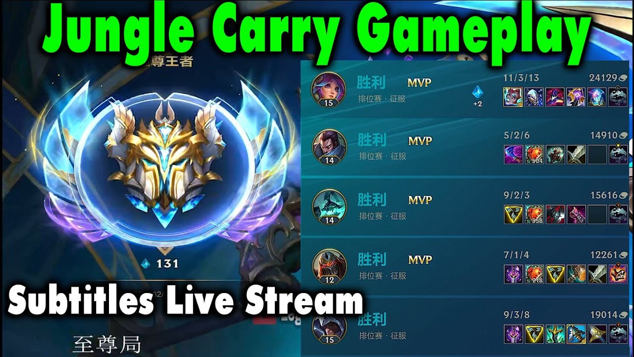 Wild Rift China Jungle | Pro Players’ Meta Carry Picks - New Builds | Sovereign Gameplay Subtitles