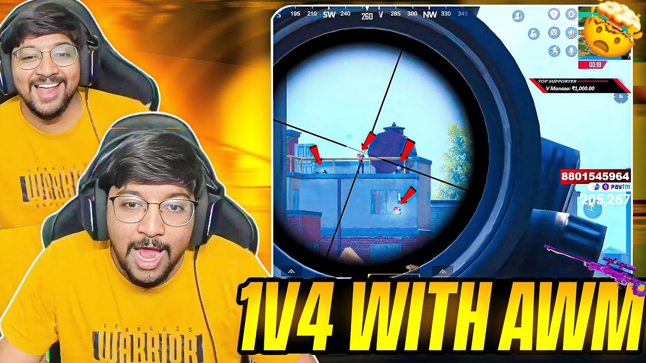 1V4 With AWM 🔥🤯 | OORA Mass Gameplay With Full Snipes 🥵 | #warriorislive #highlights