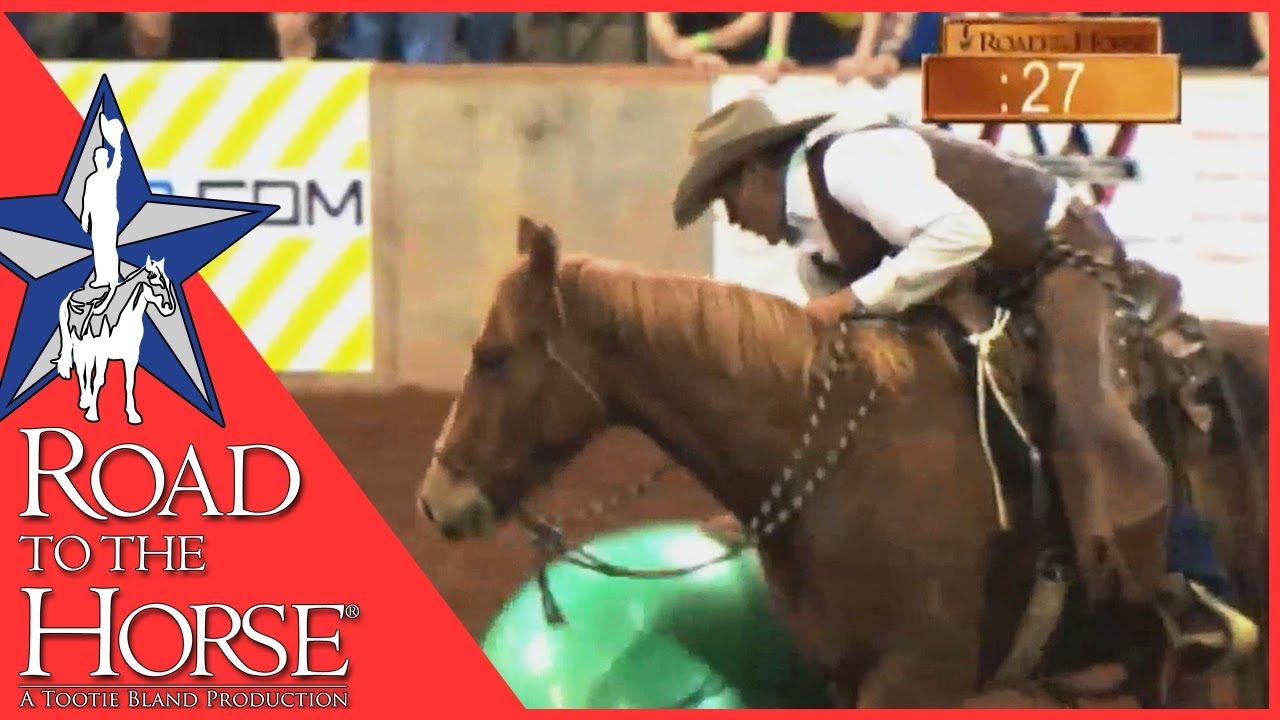 Must Watch - Pat Parelli famous buck off at Road to the Horse 2011 -Part Two
