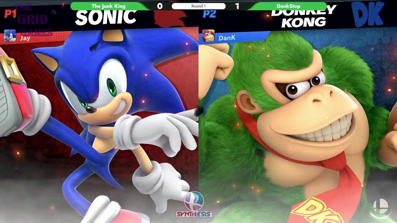 Super Smash Bros. Ultimate: DankStep (Donkey Kong) V The Junk King (Sonic) - Synthesis Online 77