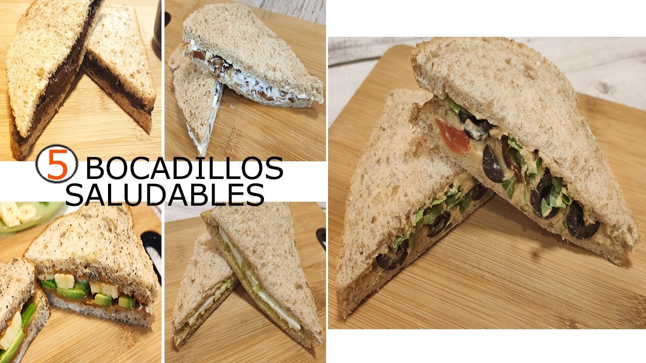 🌟5 bocadillos SALUDABLES para la vuelta al cole 👦