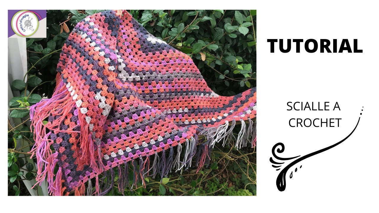 Tutorial:come fare uno scialle a crochet
