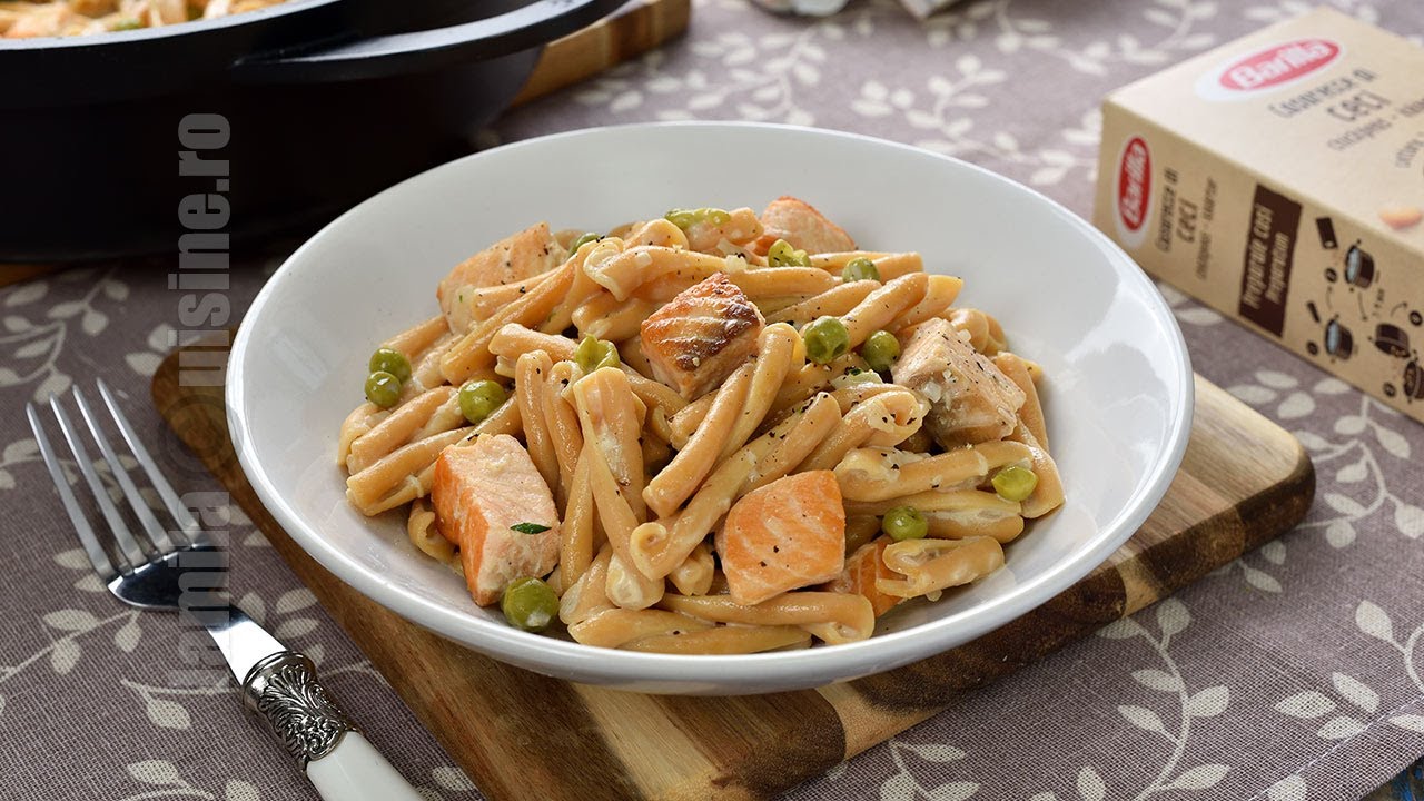 Paste de legume cu somon si sos alb | JamilaCuisine