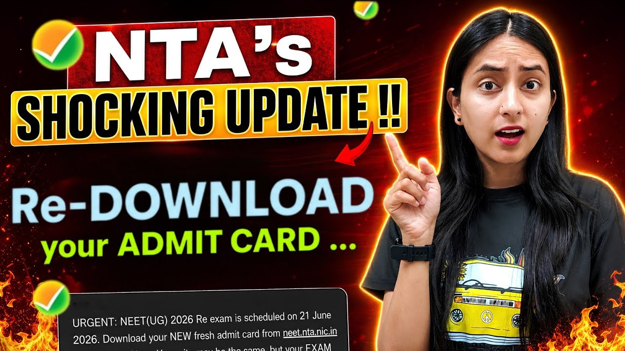 🚨Big News: NTA's Urgent Message for RE-NEET 2026 Aspirants🔥 #neet #neet2026 #update