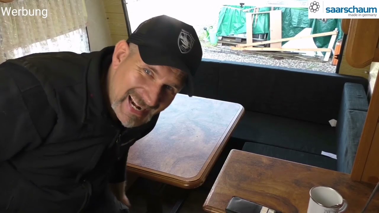 Neue Polster und Matratzen im Restaurierungsobjekt "Wohnwagen" von Meister Frickel