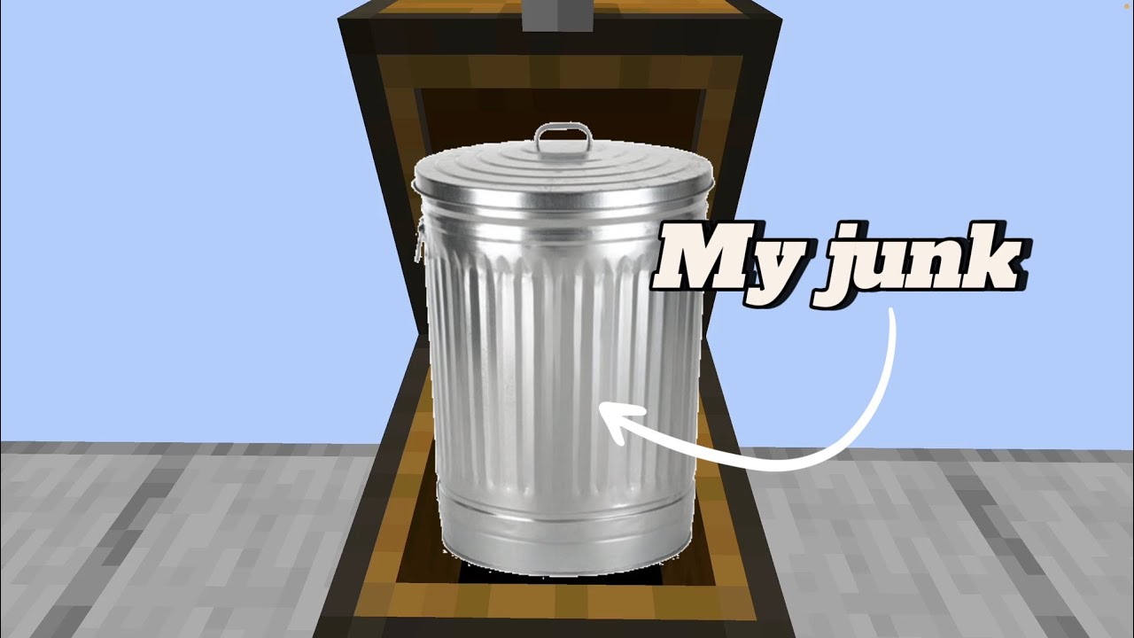 Gifting people my junk in Minecraft!!!