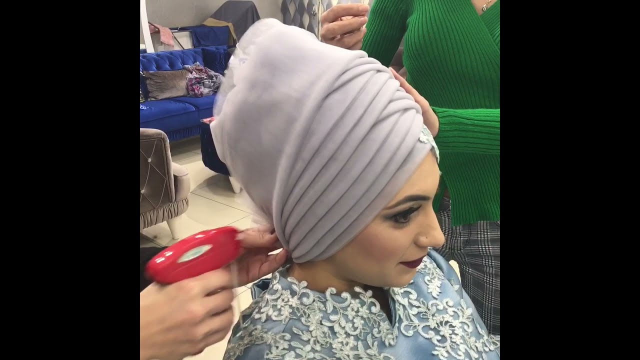 TÜRBAN NASIL YAPILIR (GELİNBAŞI)/ HOW TO MAKE A TURBAN? (BRİDE'S HEAD) SEBİLE ALTIN