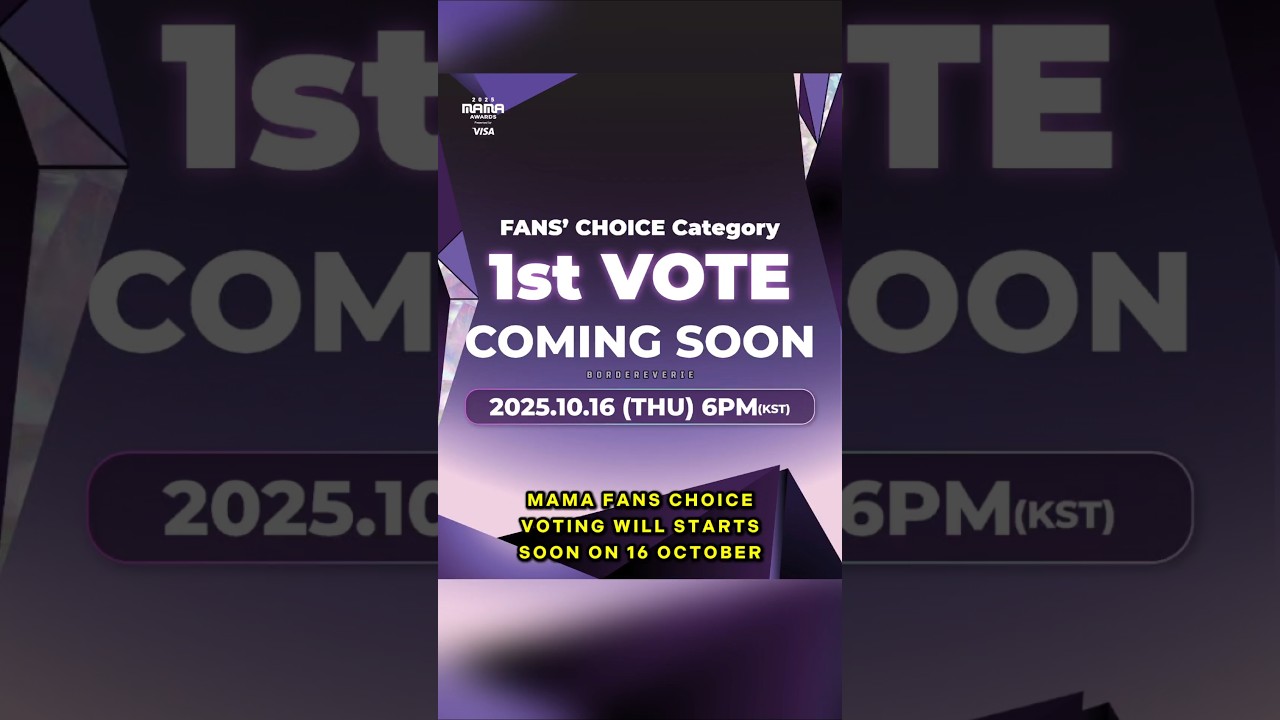 FANS CHOICE VOTING FOR 2025 MAMA WILL STARTS ON 16 OCTOBER #ENGENE #MAMA2025 #ENHYPEN #kpop #fans