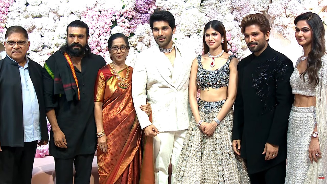 Ram Charan Visuals at Allu Sirish & Nayanika Pre-Wedding Reception | Allu Arjun | TV5 ENT