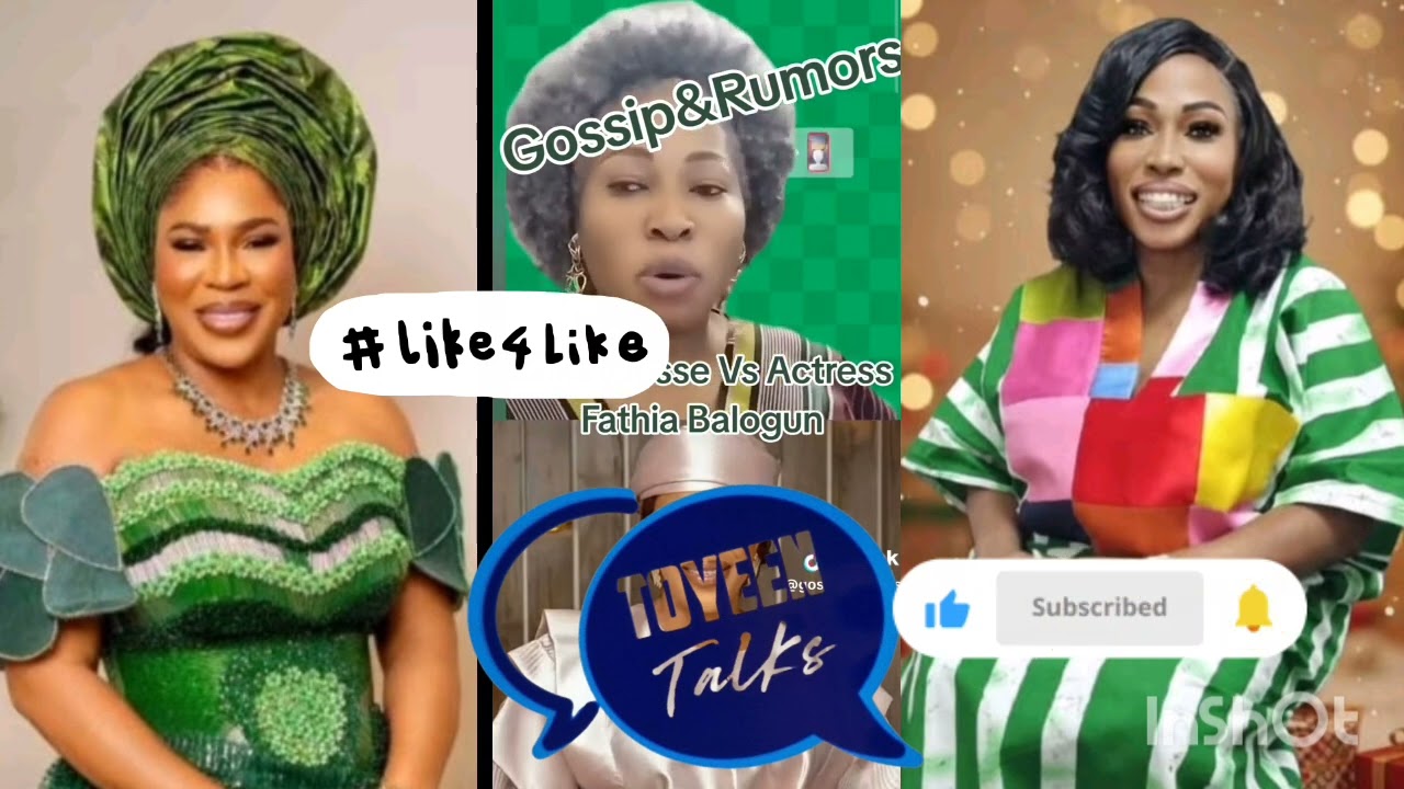 SisterBukky Jesse Has come Out To DRAG Actress FATHIA BALOGUN Onthe ongoing saga with Actress Funke 