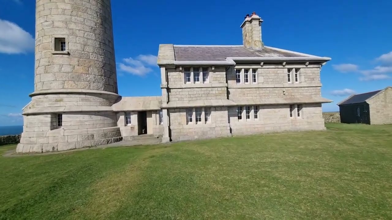 A tour of The Old Light, the Lighthouse, view of Lundy Island and the ocean