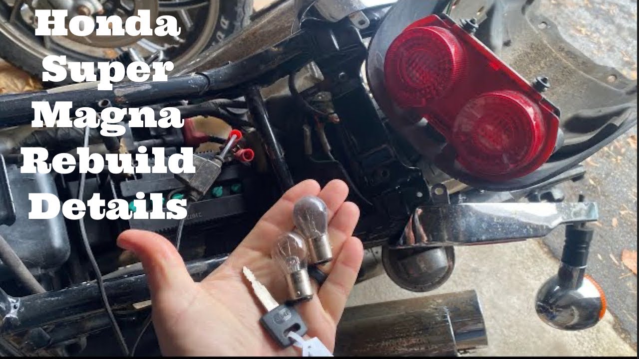 1987 Honda Super Magna 700 PROJECT VF700C Key code, Lights, Brake light switch Battery